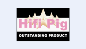 HIFI PIG award the Townshend Allegri + Outstanding Product award